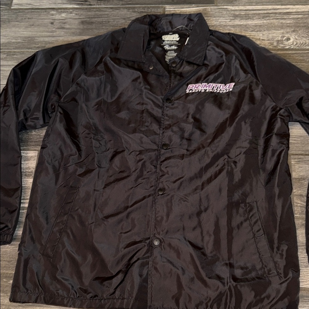 Primitive Anime Graphic Black Windbreaker Naruto shippuden large new tags - Picture 4 of 9